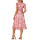 thumbnail image 3 of INSPIRE CHIC Vestido Floral Flowy de Maternidad para Mujeres Midi Formal Casual Vestido de Embarazo 2026 Verano S Naranja Floral, 3 of 6