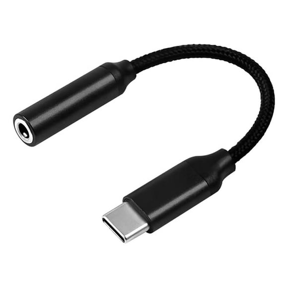 Adaptador USB-C a jack 3,5 mm premium encordado