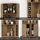 thumbnail image 4 of Mueble De Bar Esquinero Multifuncional 180x47x47cm Marrón Oscuro, 4 of 7