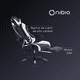 thumbnail image 4 of Silla Gamer Nibio GC035 Reclinable 160° Apoya Pies Blanca, 4 of 5