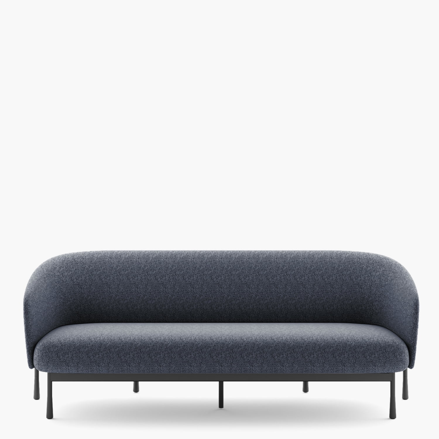 Form Office - Sofá Oficina 3 Cuerpos Lisboa Azul