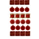 thumbnail image 1 of Set 24 Adornos Navideños Decoración Bambalinas 4cm Rojas, 1 of 3