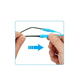 thumbnail image 2 of 5 pc straps sujetador lentes silicona ajustable gancho antica, color negro, 2 of 3