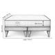 thumbnail image 4 of Cama 2 Plazas Europea Slim America Gris Tela Gris 150x190x50 Cm Resorte Bonell Dual Side, 4 of 4