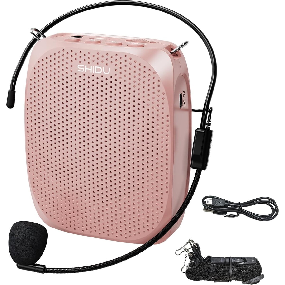 Amplificador Voz Shidu Sd258 10w Portatil Rosado