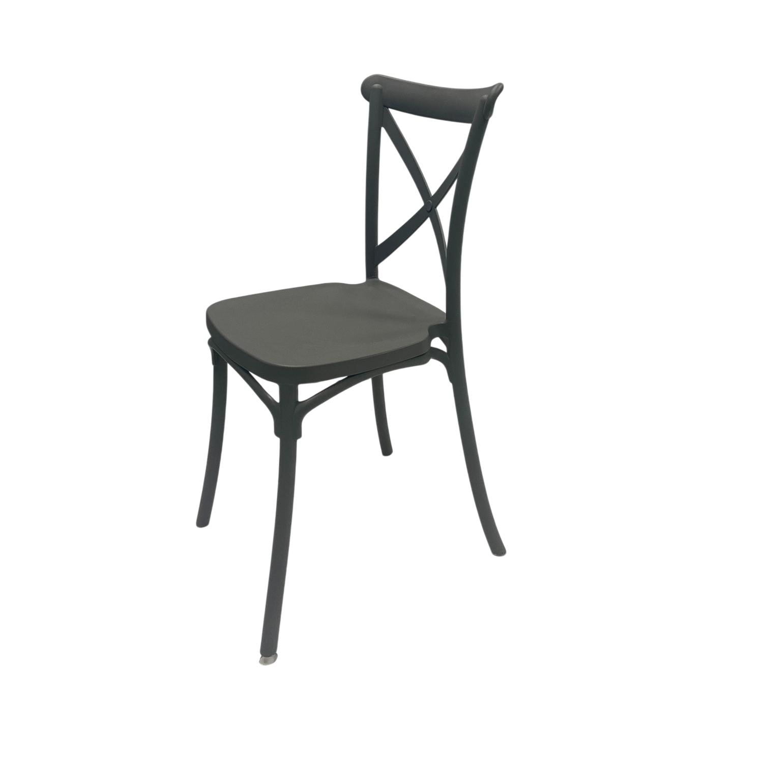 Silla Plástico Apilable Deco Copenhagen Gris Escandinavia Gris