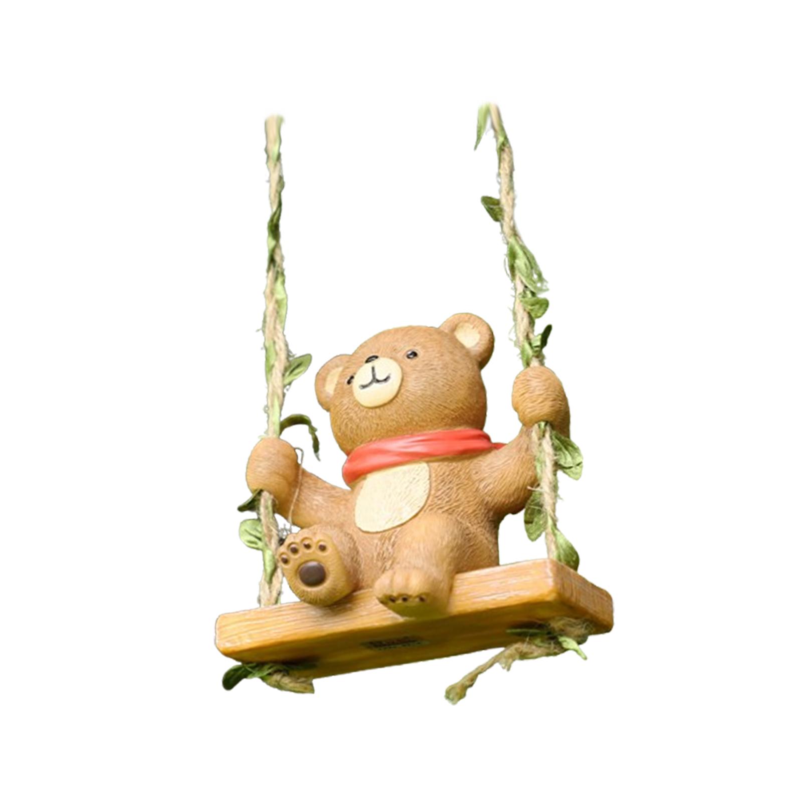 Magideal - Estatua De Resina Con Forma De Animal Que Oscila Para Jardín, Artesanía Creativa, Escultura Colgante, Linda Figura Para Decoración De Árboles, Patios 10X7X95 Cm