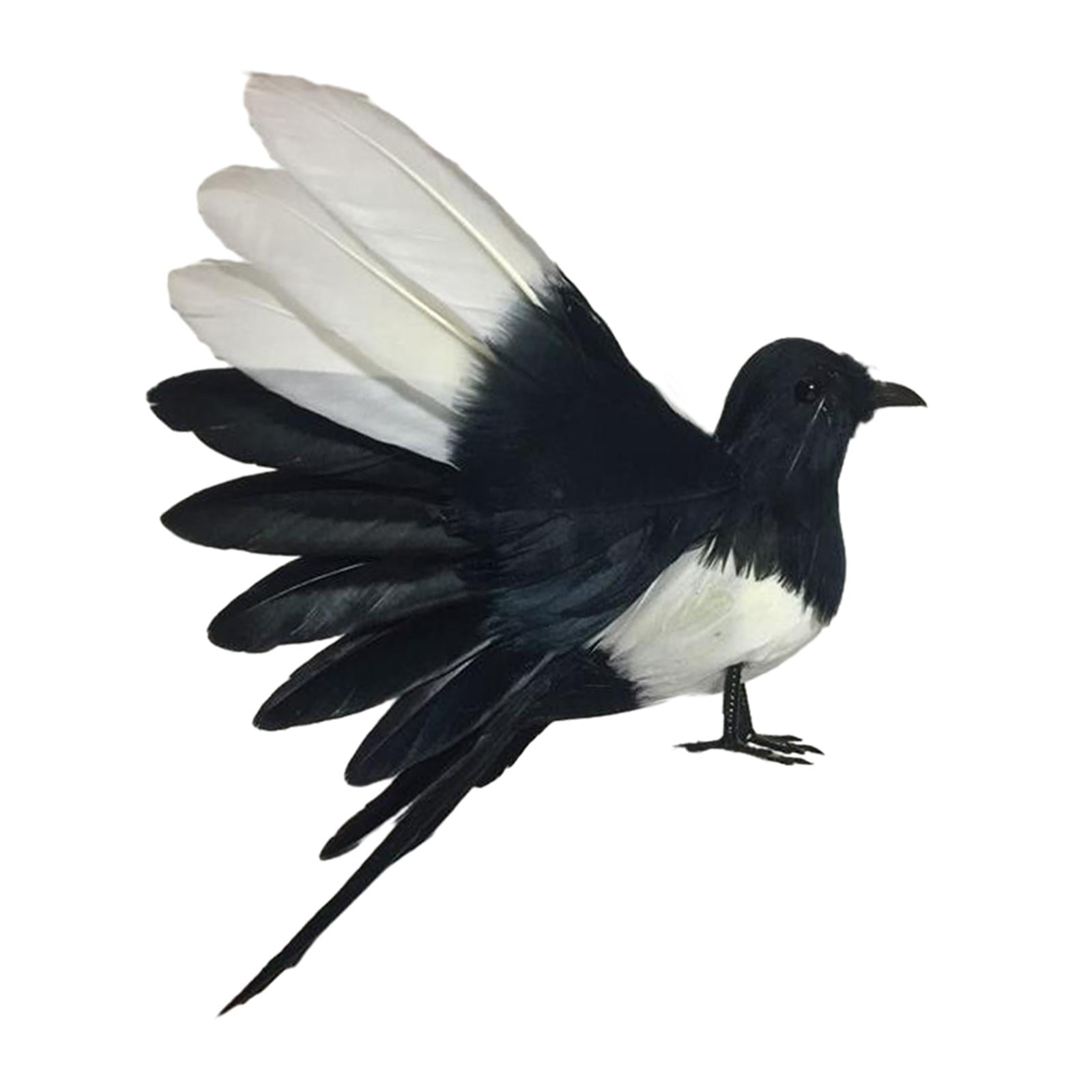 Magideal - -pájaro De Simulación, Modelo De Plumas Artificiales, Figuras Decorativas De Pájaros Para El Hogar, Fotografía, Utilería, Patio, Decoración Del Hogar. Alas Extendidas De 18 Cm.
