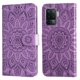 thumbnail image 1 of Funda tipo cartera FOXDOCK para OPPO A94 4G , diseño girasol en relieve, cuero PU, cierre magnético, soporte y tarjetero, 1 of 5