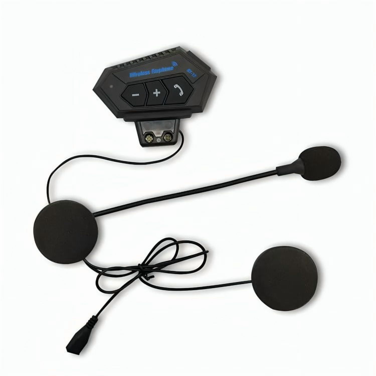 Genérico - Audifono Casco Moto Auriculares Bluetooth Lllamada Mp3