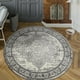 thumbnail image 2 of Alfombra Redonda Florida Gris 160 x 160 cm, 2 of 3
