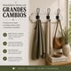 thumbnail image 5 of Perchero 3 Ganchos Doble Colgadores De Madera Ropa Blanco, 5 of 10