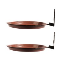 Magideal - Comedero Para Pájaros Montado En 2 Uds, Plato De Alimentación Para Pájaros, Cuenco Redondo Para Pájaros Y Mascotas, Cuenco De Baño Para Pájaros Y Árbo