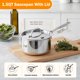 thumbnail image 2 of Cacerola Cooks Standard de 1,5 L con tapa de acero inoxidable multi‑capa, 2 of 7