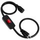thumbnail image 1 of Cable de extensión Fiabtool 2 m negro con interruptor LED, 1 of 8