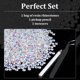 thumbnail image 4 of Strass BELLEBOOST 8000 piezas 3 mm Blanco AB de respaldo plano, 4 of 7