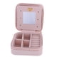 thumbnail image 2 of Caja De Joyería De Viaje Portátil Caja De Joyería Regalo De Almacenamiento Rosa, 2 of 3