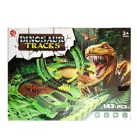 Genérico - Juguete Pista De Auto Armable Con Dinosaurios Verde Infantil