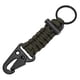 thumbnail image 1 of Llavero con cordón de paracord tejido, herramientas de supervivencia, mosquetón Picapiedra (verde militar), 1 of 5