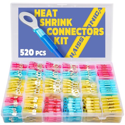 Kit De Conectores De Cables Haisstronica Marine Grade 520Pcs