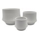 thumbnail image 1 of Set 3 Maceteros Maceta De Ceramica Elegante Blanco Liso blanco, 1 of 6