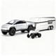 thumbnail image 1 of Camioneta de juguete cyber con RV y motocicleta de metal fundido para niños de 3+, 1 of 3