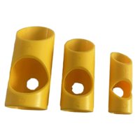 Magideal - Cortador De Tubería De Espuma De 3 Piezas Guía De Corte De Aislamiento Profesional Premium Para Aislamiento De Tuberías Comerciales Industrias , Amarillo