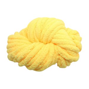 Bothyi - Hilo Grueso De Chenilla Lavable, Hilo Súper Voluminoso Para Tejer A Ganchillo, Amarillo