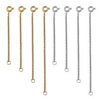 Bothyi - Cadena De Extensión Extendida De Acero Inoxidable Para Hacer Joyas De Bricolaje Reparación De Colores Mezclados 4 Piezas