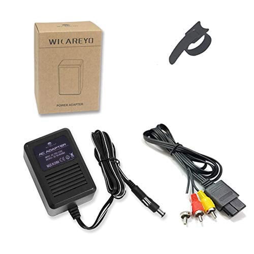 Adaptador de corriente alterna, cargador de pared, fuente de alimentación para SNES N64 NGC