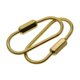 thumbnail image 4 of 2/6 Piezas De Latón Con Cierre De Tornillo Llavero Anillos Creativos Anillos Colgantes Artesanales 2 Piezas, 4 of 5
