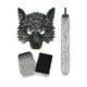 thumbnail image 2 of Conjunto De Guantes Y Cola De Lobo, Disfraz De Hombre Lobo Para Fiesta, Festival, Graduación Con Máscara, 23cm X 23cm, 2 of 3