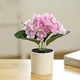 thumbnail image 3 of Bonsái de hortensia artificial, flor de seda, planta verde artificial para decoración de interiores, planta en maceta., 3 of 5