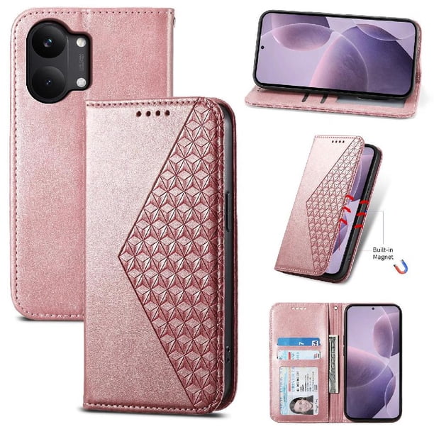 Funda Tipo Billetera para Xiaomi Poco X8 Promax Cover 2 en 1 Desmontable con Ranuras para Tarjetas y Ventana de Foto, Soporte y Correa de Muñeca Verde