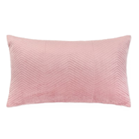 Genérico - Pack De 2 Fundas Terciopelo Liso 30X50 Cm Rosa