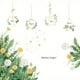 thumbnail image 1 of 2pcs Green Plant Wall Sticker, Dandelion Flower Leaf Peel And Stick Wallpaper, Self Adhesive Wall Art Decals, For Living Room Bedroom Home Room Decor, 1 of 2