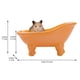 thumbnail image 5 of Jabonera de cerámica naranja dodococa 14 cm estilo bañera de patas de garra, 5 of 6