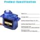 thumbnail image 3 of Kit de 6 micro servomotores DIANN SG90 9G para control remoto, 3 of 6