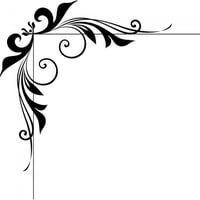 Rienda Libre Graphics - Decomural Corner Swirl Ws-15864