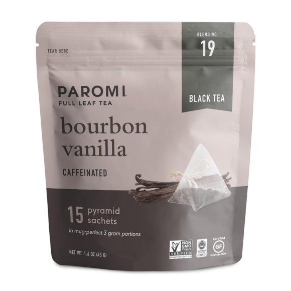 Té Negro Paromi Bourbon Vainilla en Bolsa de 15 Sobres