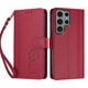 thumbnail image 3 of Funda Cartera Trébol para Samsung Galaxy S23 Ultra con Ranuras Tarjetas y Carga Inalámbrica Rojo, 3 of 6