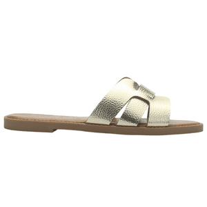 Sandalia De Mujer De Color Dorado Casual Chalada Dada-6