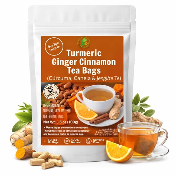 Té B-Experts Cúrcuma, Jengibre y Canela – 50 bolsas (100 g)