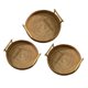 thumbnail image 2 of Juego De 3 Bandejas De Almacenamiento De Mimbre Para Cesta De Pan Tejida A Mano Para Bebidas De Desayuno, 2 of 5