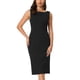 thumbnail image 1 of INSPIRE CHIC Vestido formal midi sin mangas con cuello barco para mujer, atuendo de maestra para el regreso a clases, negro, talla S, 1 of 6