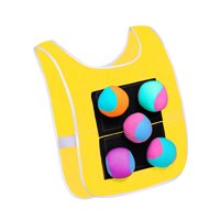 Bothyi - Juego De Dodgeball Con 5 Bolas Adhesivas, Accesorios Para Juegos Deportivos Al Aire Libre Para Adultos En La Playa, Color Amarillo