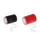 thumbnail image 5 of 130 Metros 0.5mm Poliéster Redondo Hilo Encerado Costura Costura Rojo Negro, 5 of 5
