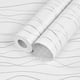 thumbnail image 1 of 1pc Silvery Wavy Lines Self-Adhesive Waterproof Wallpaper, Peel And Stick, Removable Wallpaper For Room Backdrop, Furniture Appliance Refurbishment, Home Improvement, 1 of 4