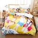 thumbnail image 1 of ing Anime Kawaii Girls New Game Bedding Set Single Twin Full Size Bed Set Adult Kid Bedroom Duvet cover Sets Bed Sheets, 1 of 5