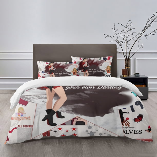 Tay x lor Bedding Sets Bed Cartoon Duvet Cover Lightweight 3 Piece Bet Sets for Kids Boys Girls